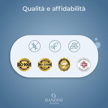 Carica l'immagine nel visualizzatore di Gallery, Bandini® Magnesio Bisglicinato 180 Capsule (2 mesi), 350 mg di Glicinato, Chelato per dose arricchito di Vitamina B1, B6, B12 Anti stress e fatica, Integratore per Sistema Nervoso, 100% Vegan