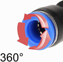 Carica l'immagine nel visualizzatore di Gallery, 40 pezzi di fissaggio rapido Air Push da 6 mm, connettori pneumatici, splitter/angoli/raccordi a T, kit per tubi dell'ar