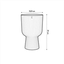 Carica l'immagine nel visualizzatore di Gallery, elho vibes fold coupe 14cm vaso da fiori - Silky White
