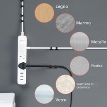 Carica l'immagine nel visualizzatore di Gallery, URAQT 70 Pezzi Clip per Cavi, Organizzatore di Cavi, Gestione del Cavo Autoadesivi Cavo, Fermacavi Adesivi per Cavi per 