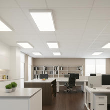 Carica l'immagine nel visualizzatore di Gallery, M Ledme - Plafoniera superficie pannello LED 60 x 30 cm 24 W, con selettore di colore bianco caldo, neutro o freddo (CCT
