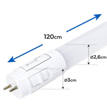 Carica l'immagine nel visualizzatore di Gallery, LED ATOMANT 4x Tubo LED T8 120cm 18W CCT 3000-6500K 2200lm