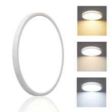 Carica l'immagine nel visualizzatore di Gallery, FUPE 3 Temperature Plafoniera LED Soffitto 32W Lampada da Soffitto, 3000K/4000K/6500K Ø40cm 3200lm con Gancio di Sicurez