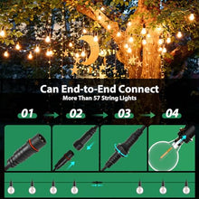 Carica l'immagine nel visualizzatore di Gallery, FIFlying Catena Luminosa Esterno 8.8M/29FT, G40 Luci da Esterno Giardino con 12+1 LED, 2700K Bianco Caldo Impermeabile Catena Luci Esterno, Adatta per Festival, Matrimoni, Feste, Giardini, Terrazze
