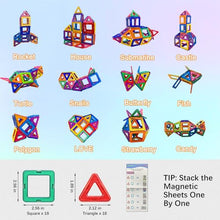 Carica l'immagine nel visualizzatore di Gallery, Costruzioni Magnetiche Per Bambini Bambina Bambino 3 4 5 6 7 8 anni 38 Pezzi Blocchi gioco bambino bambini bambina 3 4 5 6 7 8 Anni Giochi Magnetici Natale Compleanno Regalo Bambina 2 3 4 5 6 7 8 Anni
