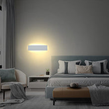 Carica l'immagine nel visualizzatore di Gallery, KICAAO 2pz Lampada Interno LED moderne Applique da Parete Illuminazione Bianco Caldo 3000K Luce Alluminio 28.5 12W per Casa Soggiorno Camera da Letto Scale