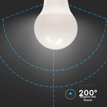 Carica l'immagine nel visualizzatore di Gallery, V-TAC Lampadina LED con Attacco E27 8,5W (Equivalenti a 60W) A60 806 Lumen - 6500K Luce Bianca Fredda (Box 3 pezzi)