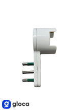 Carica l'immagine nel visualizzatore di Gallery, gloca Set 4 Adattatori A Sbalzo Salvaspazio 10/16A Con Spina 16A Colore Bianco 250V