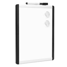 Carica l&#39;immagine nel visualizzatore di Gallery, Amazon Basics Lavagna magnetica cancellabile a secco, telaio in plastica/alluminio, 21.6 x 28 cm, Bianco