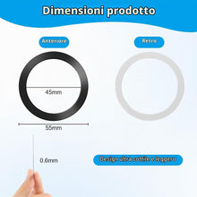 Carica l'immagine nel visualizzatore di Gallery, Ainiv 4 Pezzi Adesivo Universale ad Anello Metallico