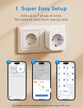 Carica l&#39;immagine nel visualizzatore di Gallery, Meross Presa Smart Bluetooth con Monitoraggio Consumi, Presa Intelligenti 16A, Presa WiFi Schuko Compatibile con Alexa, Google Home e SmartThings, Controllo Vocale e Remoto App, 3840W, 2 Pezzi
