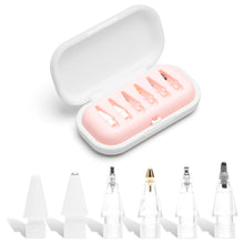 Carica l'immagine nel visualizzatore di Gallery, VOSSOT Set di 6 Punte di Ricambio compatibili con Apple Pencil 1ª/2ª Generazione &amp; USB-C,Punte Apple Pencil PRO per Scri