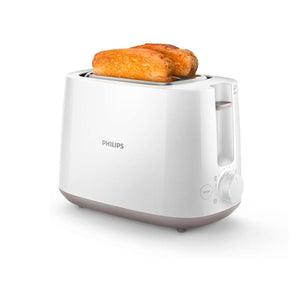 Philips Viva Collection Tostapane, 2 Fette, 8 Impostazioni, Scongelamento e Scalda Brioche Integrato, Leva di Sollevamento, Auto Spegnimento, Bianco (HD2581/00)