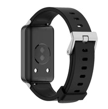 Carica l'immagine nel visualizzatore di Gallery, GIOPUEY Cinturini Compatibile con Honor Band 9, Morbido Silicone Cinturino [Resistente all'Usura] [Traspirante] - Black