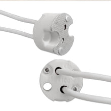 Carica l'immagine nel visualizzatore di Gallery, Portalampada GU5.3 MR16 con Cavo Silicone 14cm, 12V-250V, 2A max. 100W, Presa Porta Lampade in Ceramica Attacco GU5.3 GU