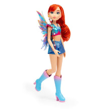 Carica l'immagine nel visualizzatore di Gallery, Winx – Bloom Fata, Bambola 27 cm con Ali Removibili e Look da Fata del Fuoco, Snodata, Giocattolo per Bambina e Bambini 