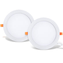 Carica l'immagine nel visualizzatore di Gallery, LVWIT Pannello LED Rotondo da Soffitto, 25W equivalente a 200W, Faretti LED da Incasso per Cartongesso, Faretto LED Soff