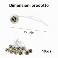 Carica l'immagine nel visualizzatore di Gallery, Portalampada GU10,Attacco GU10 in Ceramica,Connettore Adattatore,con 15CM Cavo in Silicone di Alta Qualità,Connettore Ba