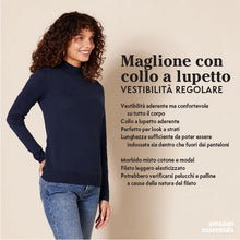 Carica l'immagine nel visualizzatore di Gallery, Amazon Essentials Maglione Leggero con Collo a Lupetto (Disponibile in Taglie Forti) Donna, Nero, XL
