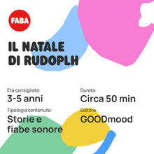 Carica l&#39;immagine nel visualizzatore di Gallery, FABA Personaggio Sonoro Il Natale di Rudolph - Storie Sonore - Giocattolo, Contenuti Educativi, Versione Italiana, Bambini 0+ Anni