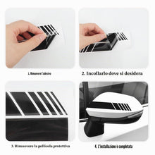 Carica l'immagine nel visualizzatore di Gallery, 5 Pezzi Adesivi Auto Tuning,Includere 1 Adesivo per Il Cappuccio+2 Adesivi Laterali per Auto+2 Adesivi a Specchio,Imperm