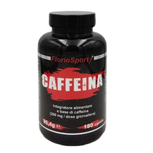 Carica l&#39;immagine nel visualizzatore di Gallery, Caffeina Anidra Pura 180 Capsule da 200 mg FlorioSport Integratore Alimentare di Caffeine ad alto dosaggio
