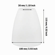 Carica l'immagine nel visualizzatore di Gallery, Paralume Cilindrico in Plastica Bianco, 4 Pezzi, Stile Rustico, per Lampada da Scrivania (Bianco, 30mm)
