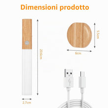 Carica l'immagine nel visualizzatore di Gallery, HOTUT 2 Pezzi Luce Notturna, Luci Sensore Movimento Interno, Lampada LED Ricaricabile USB con Base Magnetica, ON/OFF/AUT