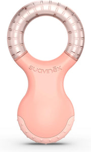 Suavinex Massaggiagengive Refrigerante, a Partire da 4 mesi, Anello da Dentizione Rinfrescante, Goffrato, Blu