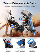 Carica l'immagine nel visualizzatore di Gallery, CIRYCASE Porta Cellulare Bici, [3S Installazione &amp; Massima Antivibrazione] Porta Telefono Moto, 360° Rotante e Aggiornato Morsetto Manubrio Porta Cellulare Moto per ATV, Adatta per 4.7-6.8” Smartphone