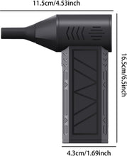 Carica l'immagine nel visualizzatore di Gallery, Squado - Ventola Turbo Portatile Ricaricabile, Motore Brushless 130.000 giri/min, Soffio fino a 52 m/s, 200 W, Batteria 