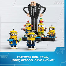 Carica l&#39;immagine nel visualizzatore di Gallery, LEGO Cattivissimo Me Gru e Minions in Mattoncini, Set dal Film della Illumination, Personaggi da Costruire che Danzano, Giochi Creativi per Bambine e Bambini da 9 Anni, Regalo da Esposizione 75582