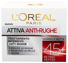 Carica l&#39;immagine nel visualizzatore di Gallery, L&#39;Oréal Paris Crema Viso Donna Antirughe Intensiva Giorno, 50 ml, Confezione da 1