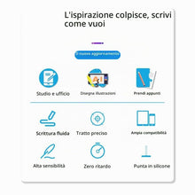 Carica l'immagine nel visualizzatore di Gallery, Penna per tablet per tutti i tablet, pennino stilo 2 in 1 con funzione di scrittura, pennino touch universale per tablet