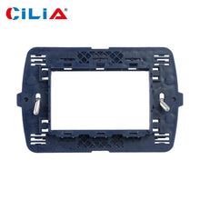Carica l'immagine nel visualizzatore di Gallery, ClLlA Supporto in Plastica per Interruttori e Prese,Supporto compatibile Con Living Light e Living International, Suppor