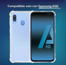 Carica l'immagine nel visualizzatore di Gallery, Cover Trasparente per Samsung Galaxy A40, Custodia Resistente in TPU, Anti Urto con Angoli Rinforzati, Protezione Bordi 