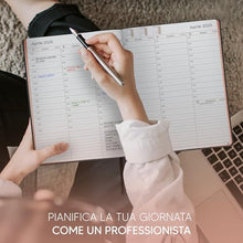 Carica l&#39;immagine nel visualizzatore di Gallery, Premium Diario 2024-2025 di SmartPanda – Agenda 2024 2025 Settimanale, Oro Rosa – Copertina Morbida, Confezione Regalo – Intervalli di 30 Minuti – Luglio 2024 - Agosto 2025 - A4, in Italiano