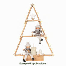 Carica l'immagine nel visualizzatore di Gallery, Ideen mit Herz Candele a LED con rivestimento in vera cera, 2 pezzi, color crema, Natale, bianco caldo, effetto fiamma r