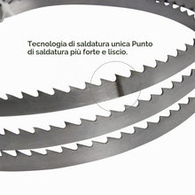 Carica l'immagine nel visualizzatore di Gallery, Set di 4 Lame per Sega A Nastro SK5, 1400mm x 6,35mm x 0,35mm per Sega A Nastro BS200A 8" (Taglia : 10 TPI)