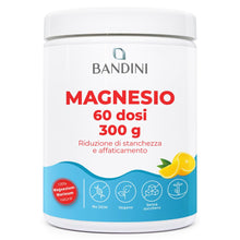 Carica l'immagine nel visualizzatore di Gallery, Bandini® MAGNESIO COMPLETO IN POLVERE 430mg - Puro 60 Dosi, Magnesium Carbonato, Citrato, Integratore Benessere Intestin