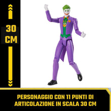 Carica l'immagine nel visualizzatore di Gallery, dc comics | Batman | Personaggio Joker in Scala 30 cm con Decorazioni Originali e 11 Punti di articolazione - Giocattoli per Bambini e Bambine dai 3 Anni