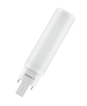 Carica l'immagine nel visualizzatore di Gallery, OSRAM Lampada DULUX D/E 13 LED per base G24Q-1, 6 watt, 600 lumen, bianco caldo (3000K), ruotabile, sostituzione della t