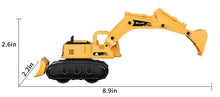 Carica l&#39;immagine nel visualizzatore di Gallery, GizmoVine Escavatore Giocattolo, Ruspa, 2 in 1 Camion a Frizione Modellini con Bulldozer, Parti Resistenti e Flessibili, Spiaggia Macchinine per Bambini 2 3 4 5 Anni, Regalo di Compleanno