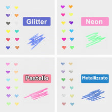 Carica l'immagine nel visualizzatore di Gallery, Mutsitaz Set di 48 Penne Gel Colorate -12 glitter, 12metallico,12neon glitterato,12 pastello -per colorare libri per adu