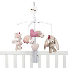 Carica l&#39;immagine nel visualizzatore di Gallery, Nattou Giostrina musicale, Nina, Jade e Lili, Melodia &quot;La-Le-Lu&quot;, 37 x 31 x 9 cm, Beige/Rosa/Bianco, 987240