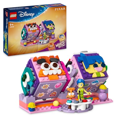 LEGO Disney Mood Cube di Inside Out 2 dal Film d'Animazione Pixar, Giochi di Fantasia per Bambini da 9 Anni, Giocattolo Antistress da Costruire per Condividere le Emozioni come Gioia o Ansia 43248