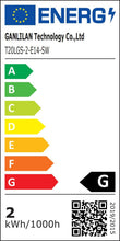 Carica l'immagine nel visualizzatore di Gallery, Genixgreen E14 LED Lampadina Bianco Caldo T20 2W Filabile 2200K Retrò