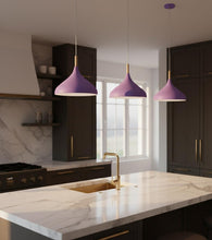 Carica l'immagine nel visualizzatore di Gallery, BEL AIR HOME - Lampada a sospensione BAVIERA 1xE-27 (LAMPADINA NON INCLUSA) Diametro 30 cm in metallo e legno, Altezza r