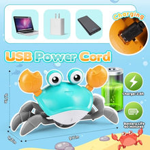 Carica l'immagine nel visualizzatore di Gallery, iKidiki Granchio Che Cammina Neonato, Giochi Bambini 1 2 3 4 Anni Granchio Tummy Time Giocattoli Bambino 1 2 3 4 Anni Giochi Neonato 3-6-9 Mesi Regalo Bambino 1 2 3 4 Anni Giochi Educativi 1-4 Anni