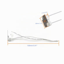 Carica l'immagine nel visualizzatore di Gallery, CHANCS MR16 G4 MR11 G5.3 G6.35 Supporto zoccolo in ceramica Adattatore zoccolo base rettangolare per lampada alogena 4PC